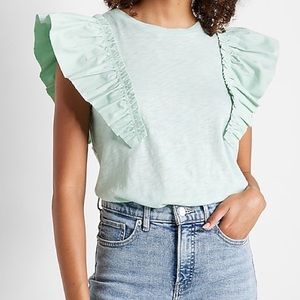 Express | Green shirt